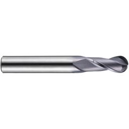 Series S501 Carbide 2 Flute Ball Nosed Short Series Slot Drill - X-Ceed Coated - Metric  thumbnail-2