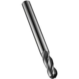 Series S511 Carbide 4 Flute Plain Shank Ball Nosed End Mill - X-CEED Coated - Metric  thumbnail-0