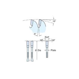 TCT CraftPro Mitre Saw Crosscut Blade,  Negative Hook for Wood Based Materials. thumbnail-1