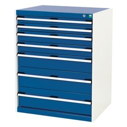 Heavy Duty Drawer Cabinets, Cubio, Blue thumbnail-1