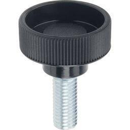 GN 421 Knurled Thumb Screws - Black Plastic Zinc Plated Bolt thumbnail-0