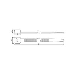 LK5 Series Cable Ties, Pack Qty 50 thumbnail-3