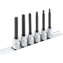 3/8" Square Drive Long Screwdriver Socket Bit Sets, 6 Pieces thumbnail-1