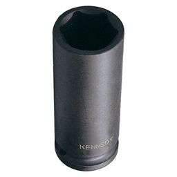 Chrome Molybdenum Impact Sockets: 1/2" Drive Inch Size, Deep Length, 6-Point thumbnail-0