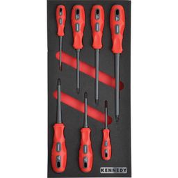 7 Piece 1000V Dual Grip VDE Screwdriver Set in Tool Control 1/3 Width Foam Inlay.
 thumbnail-0