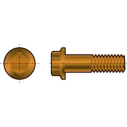 Hex Flange Head Bolt, Metric - Steel  - Grade 8.8 - Zinc Yellow Passivated - DIN 6921 thumbnail-0