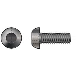 Socket Head Button Screw, UNC - Steel - Grade 10.9 - (Self Colour) - ISO 7380-1 thumbnail-0