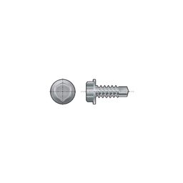 Hexagon Head Self Drilling Screws, Metric, Bright Zinc Plated, Washer Faced thumbnail-0