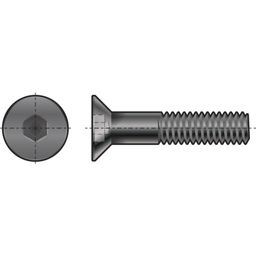 Socket Head Countersunk Screw, Inch - BSF - Grade 10.9 - Self Colour - DIN 7991 thumbnail-0