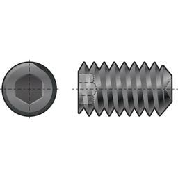 Socket Set Screw, BSF - Steel - Grade 14.9 - Knurled Cup Point - DIN 916 thumbnail-0