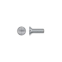 Machine Screw, Metric - Steel -  BZP (Bright Zinc Plated) - Grade 8.8 - Slotted Countersunk Head - DIN 963 thumbnail-0