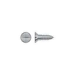 Woodscrew, Self Tapping - Steel - Bright Zinc Plated - Slotted -Countersunk Flat Head - DIN 97 thumbnail-0