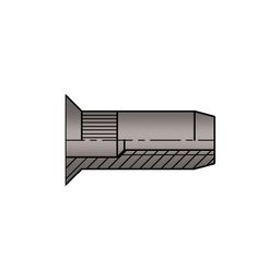 Rivet Nut, Metric - Steel - Countersunk Head
Knurled - Splined Body -  thumbnail-0