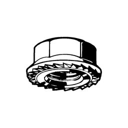 Hexagon Nuts With Serrated Flange - Metric - Steel - Grade 8 - DIN 6923 thumbnail-0