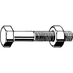 Structural Assembly Set Bolt with Nut, - Steel - Grade 8.8 - BZP (Bright Zinc Plated) - EN 15048 thumbnail-2