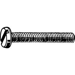 Machine Screw - Nylon Grade PA 6.6 - Slotted Pan Head - Metric - DIN 85  thumbnail-0