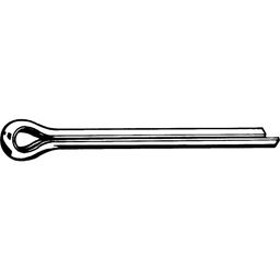 Split Pin (Cotter Pin) - Metric - Steel - ZY (Zinc Yellow Passivated) - DIN 94 thumbnail-1