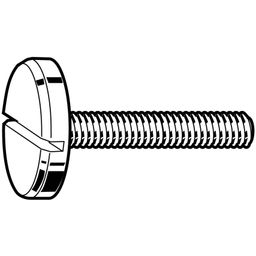 Machine Screw, Metric - A2 Stainless - Slotted Pan Head Screw - Large Head - DIN 921 thumbnail-2