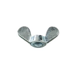 Wing Nut, Metric - Rounded Wings - Cast Iron - BZP (Bright Zinc Plated) - DIN 315 thumbnail-1