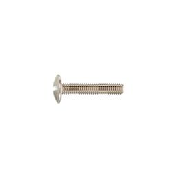 Machine Screw, Metric - Steel -  BZP (Bright Zinc Plated) - Grade 4.8 - Double Slotted Mushroom Head with Nut - NF E25 - 129 thumbnail-0