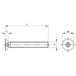 Security Screw, Metric - A2 Stainless - Pin Hex Countersunk Head thumbnail-1