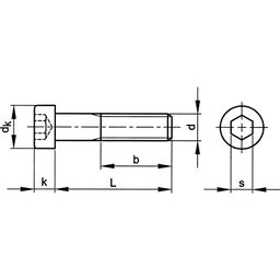 Socket Low Head Cap Screw, Metric - A2 Stainless - DIN 7984 thumbnail-2