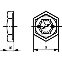 Self-Locking Counter Nuts, Metric - Stainless Steel - Grade A2 - PAL -  DIN 7967 thumbnail-2