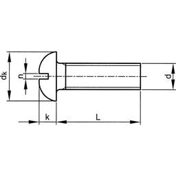 Machine Screw, BSW - Steel - Grade 4.8 - Slotted Round Head Screw - BS 450 (1958) thumbnail-1