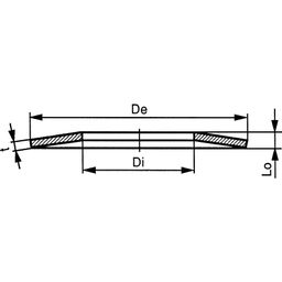 Disc Spring Washer, Metric - Stainless Steel - DIN2093A/C thumbnail-1