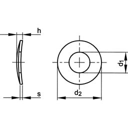 Washer, Metric - A1 Stainless - Curved Spring - DIN 137 A thumbnail-2