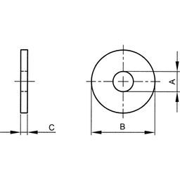 Washer, Metric - A2 Stainless - Plain Washer  - ISO7093 thumbnail-2