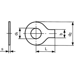 Long Tab Washer, Metric - Steel - DIN 93 thumbnail-2