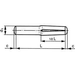 Grooved Pin, Metric - A1 Stainless - Half Length Reverse - DIN 1474 thumbnail-2