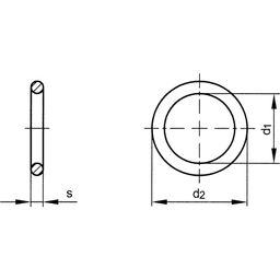 Festaplan Sealing Ring Washer, Metric - Copper - Grade h=1.5mm - DIN 7603 C thumbnail-2