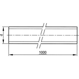 Screwed Studding -  Metric Fine - Steel  BZP (Bright Zinc Plated) - Grade 4.8 - Threaded Rod - DIN 976-1A thumbnail-1