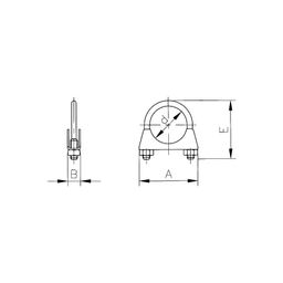 Pipe Clamp, Metric - Steel - BZP (Bright Zinc Plated) - Exhaust Pipe Clamp thumbnail-1