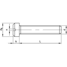 Machine Screw - Metric - A2 Stainless - Slotted Pan Head Screw - Small Head - DIN 920 thumbnail-2