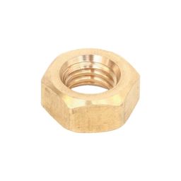 Hexagon Nut - Metric - Brass - Ni (Nickel Plated) - Cu2/Cu3 - DIN 934 (1987) thumbnail-0