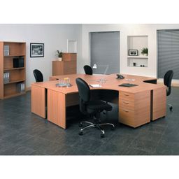 Satellite Office Furniture: Panel End Wave Workstations thumbnail-1