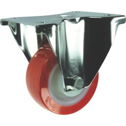 Stainless Steel Castors - Polyurethane Tyred Wheel with Nylon Centre - Plain Bore - Roller Bearing thumbnail-2