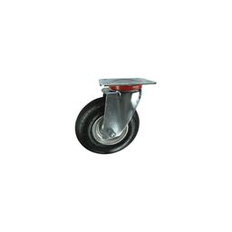 Pneumatic Wheeled Castors, Pressed Steel Centre, Roller Bearing thumbnail-3