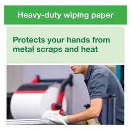 Industrial Heavy-Duty Wiping Paper, 3 Ply thumbnail-2