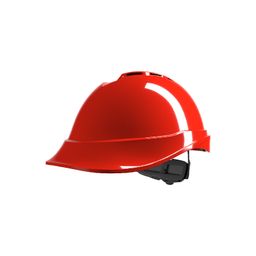 V-GARD 200 Vented Safety Helmet with FAS-TRAC III Suspension and Sewn PVC Sweatband thumbnail-1