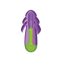 Rockets® Ribbed Ear Plugs, Purple/Green thumbnail-3