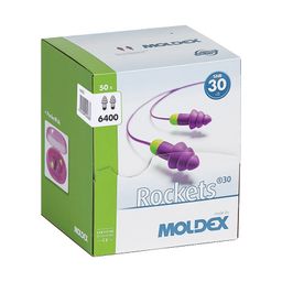 Rockets® Ribbed Ear Plugs, Purple/Green thumbnail-4