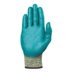 Cut Resistant Gloves, Nitrile Coated, Grey/Blue thumbnail-2