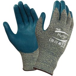 Cut Resistant Gloves, Nitrile Coated, Grey/Blue thumbnail-3