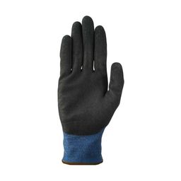 Cut Resistant Gloves, Nitrile Coated, Blue/Black thumbnail-1