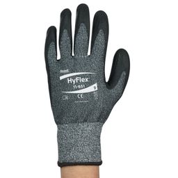 Cut Resistant Gloves, PU Coated, Grey/Black thumbnail-0