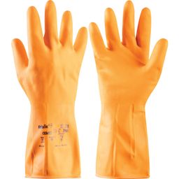 VersaTouch Orange Natural Rubber Latex Gloves thumbnail-0